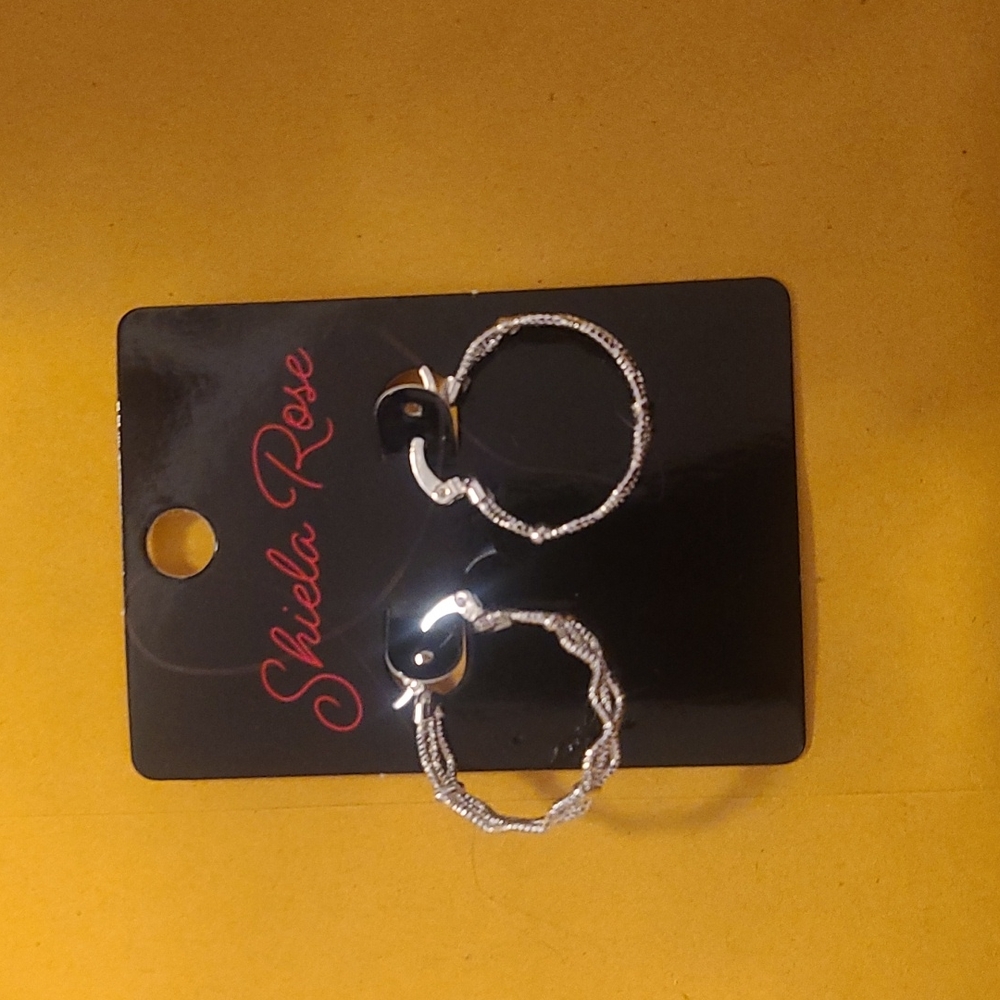 Silver earrings
